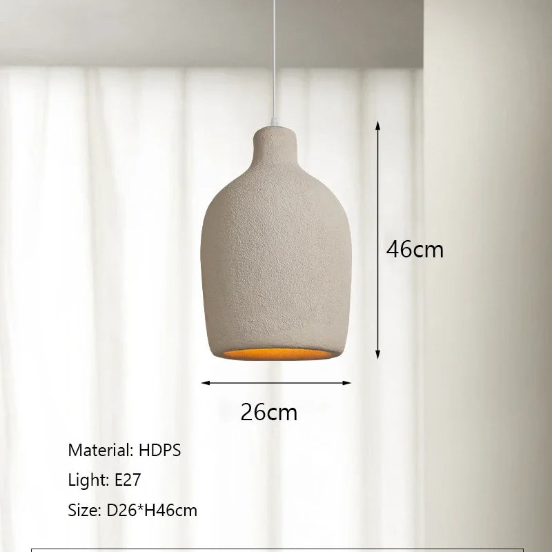 Wabi-Sabi Cream Pendant Light