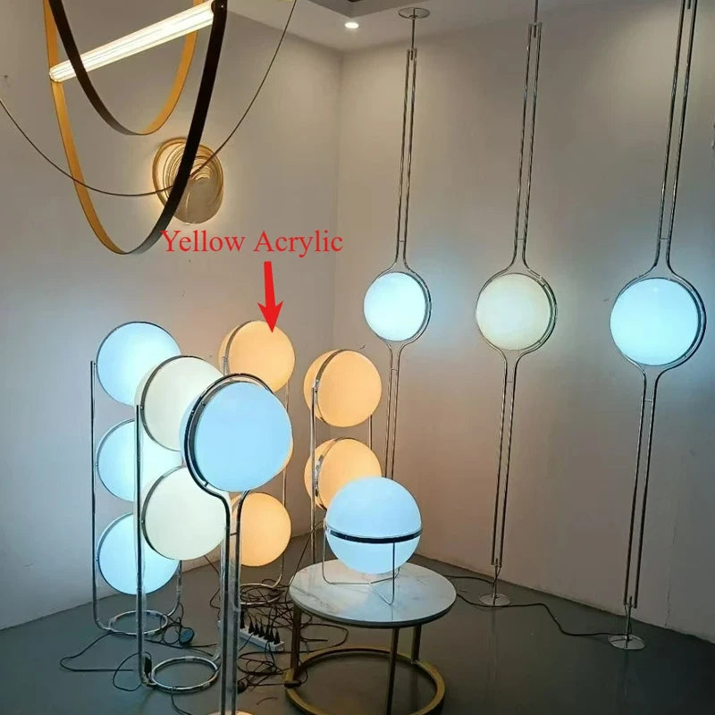 Modern Chrome Ball Floor Lamp