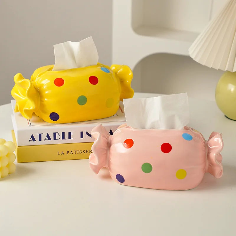 Candy Ceramic Tissue Box