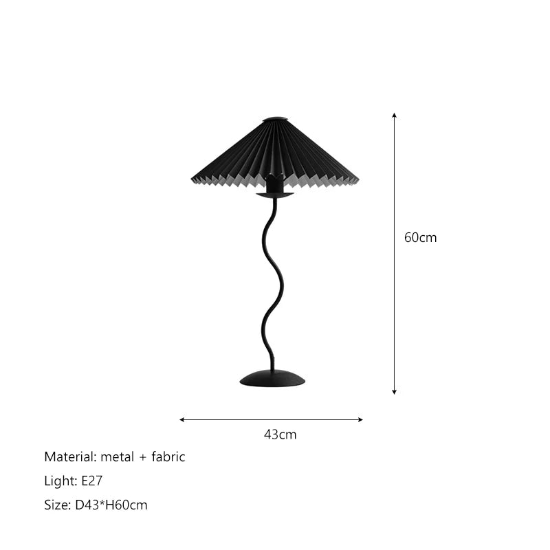 Nordic Pleated Fabric Floor Lamp