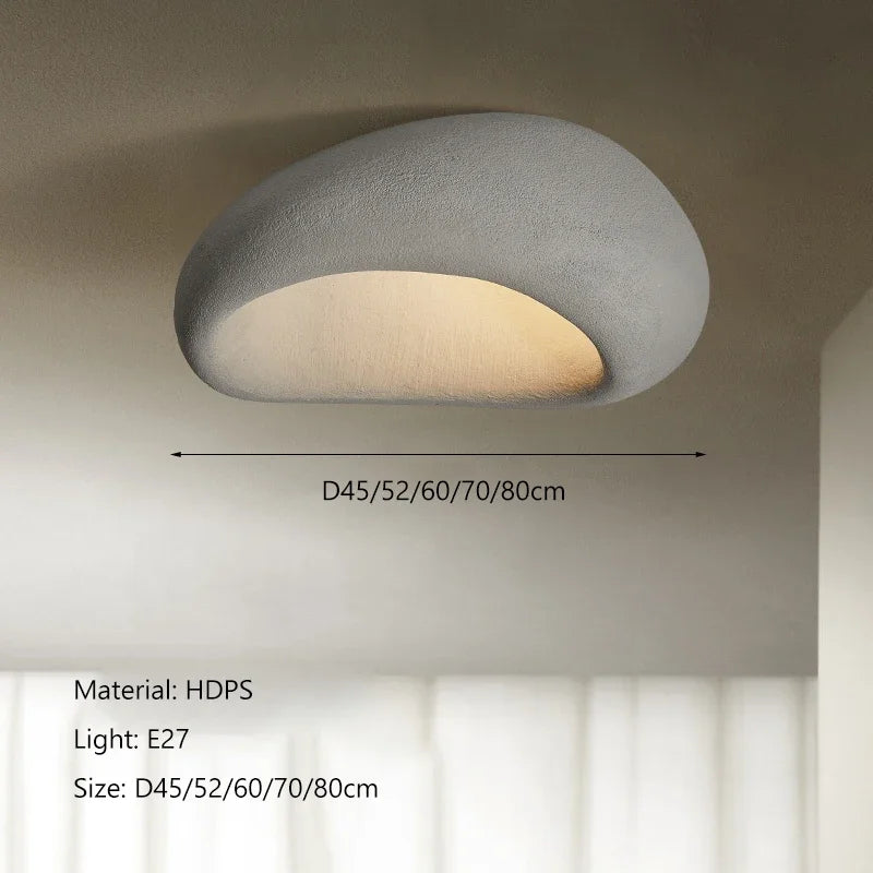 Nordic Cream Wabi-Sabi Ceiling Lamp