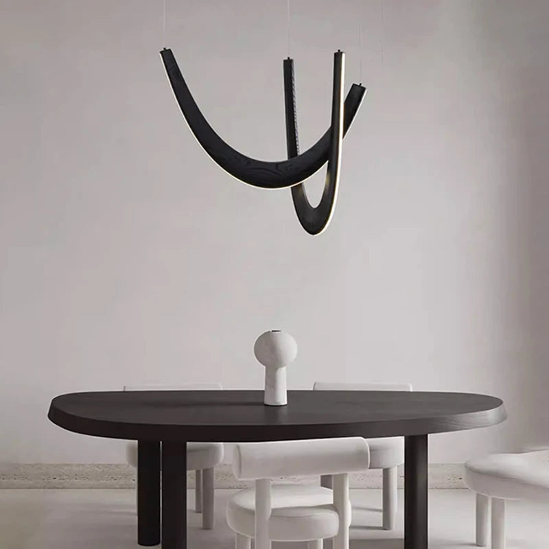 Nordic Wood Wabi-Sabi Pendant Light