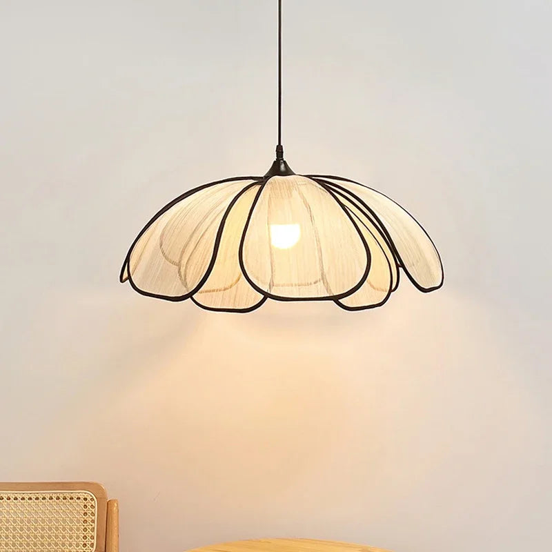 Nordic Petal Wabi-Sabi Pendant Light