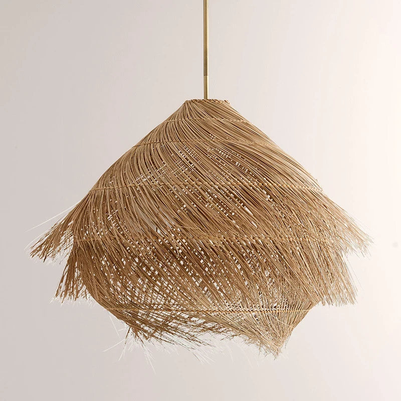 Nordic Rattan Wabi-Sabi Pendant Light