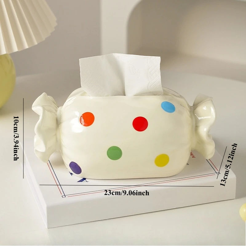 Candy Ceramic Tissue Box