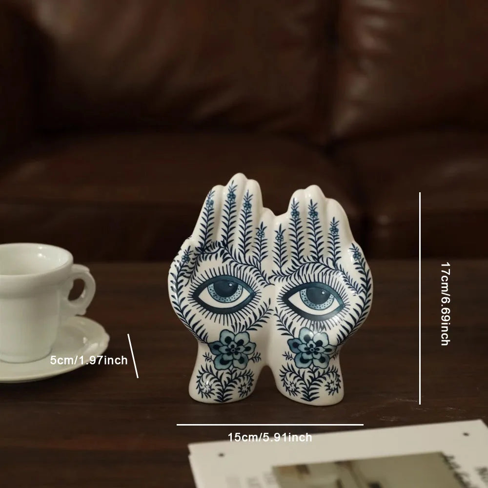 Nordic Palm Ceramic Holder