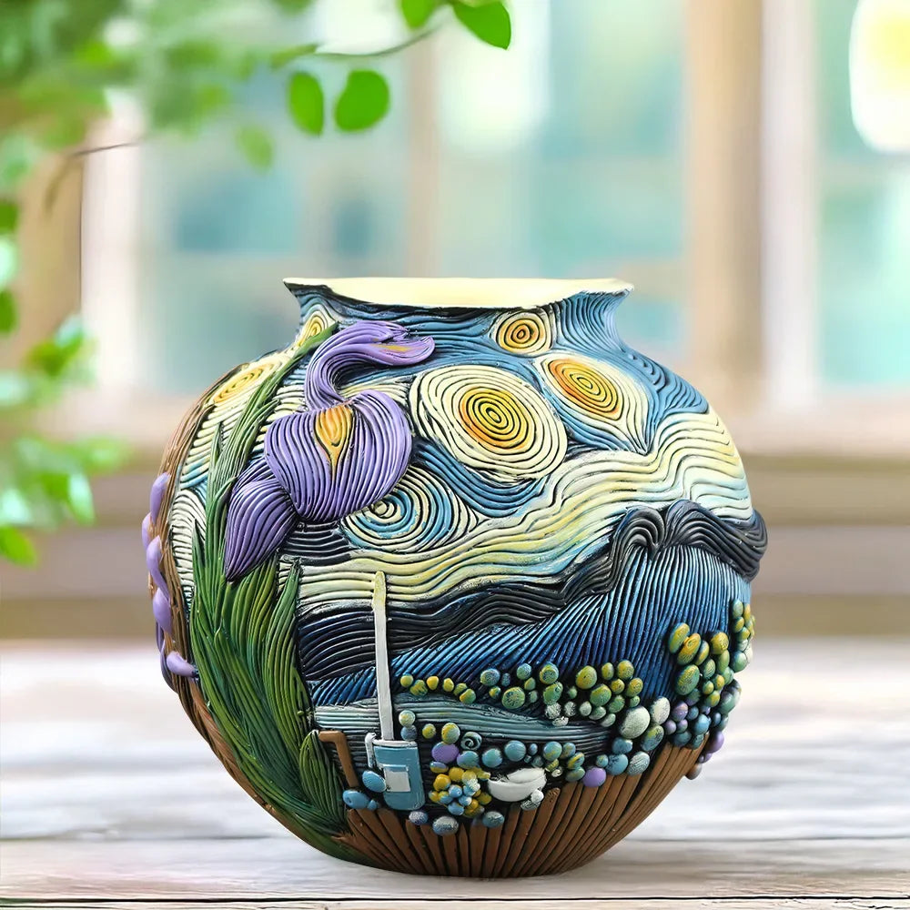Nordic Resin Round Vase