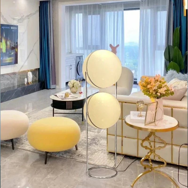 Modern Chrome Ball Floor Lamp