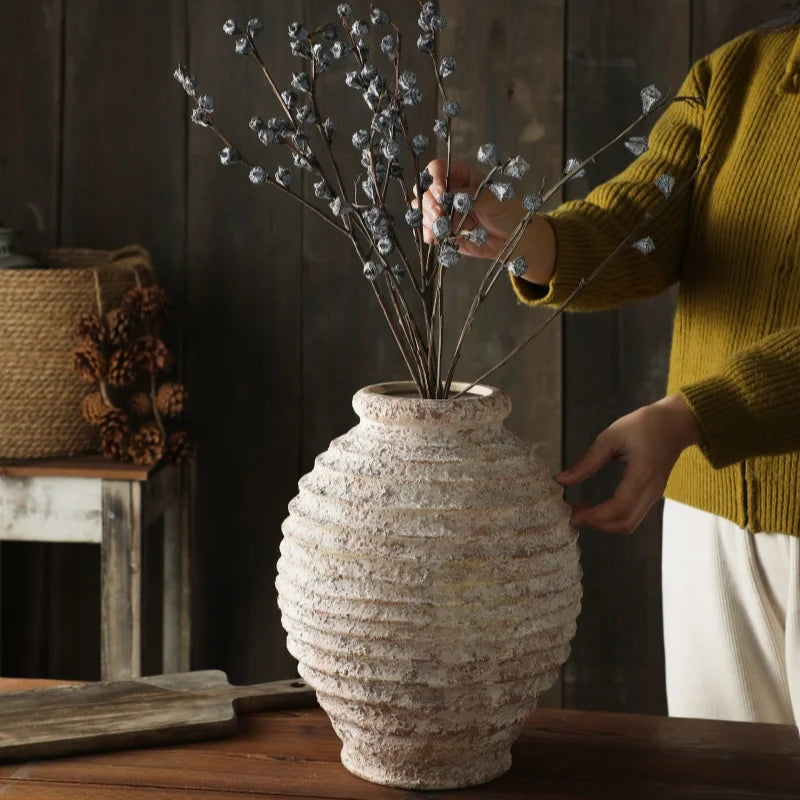 Retro Clay Pottery Vase