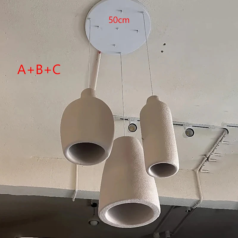 Wabi-Sabi Cream Pendant Light