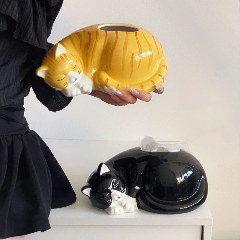 Cute Cat Tissue Box