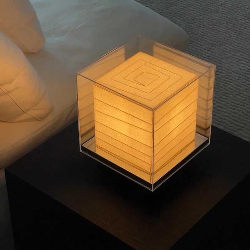 Wabi-Sabi Rice Paper Table Lamp
