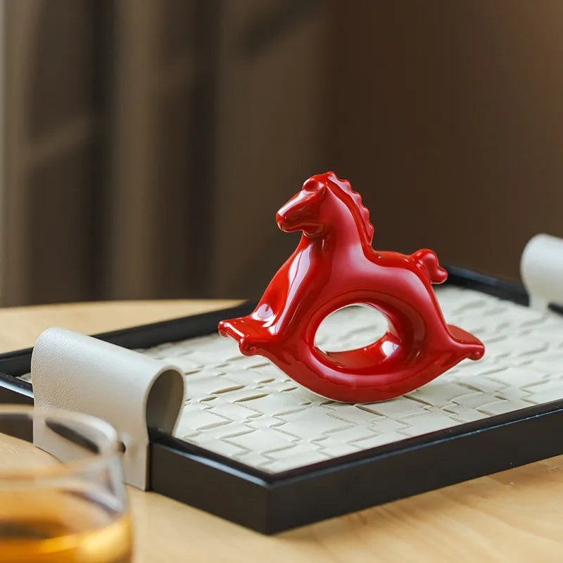 Ceramic Rocking Horse Ornament