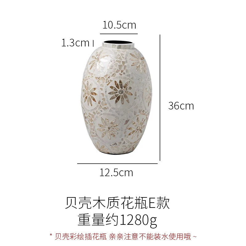 Vintage Shell Stand Vase