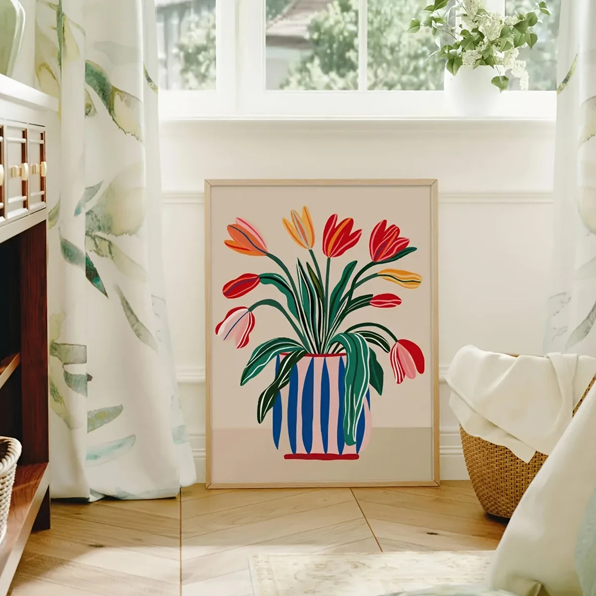 Colorful Tulip Canvas Set