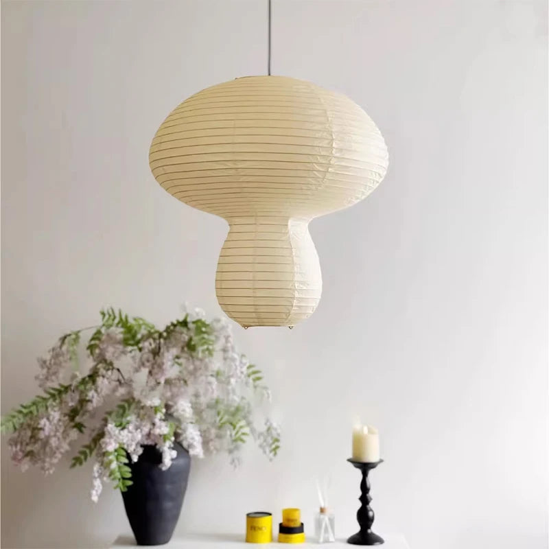 Japanese Mushroom Rice Paper Lamp