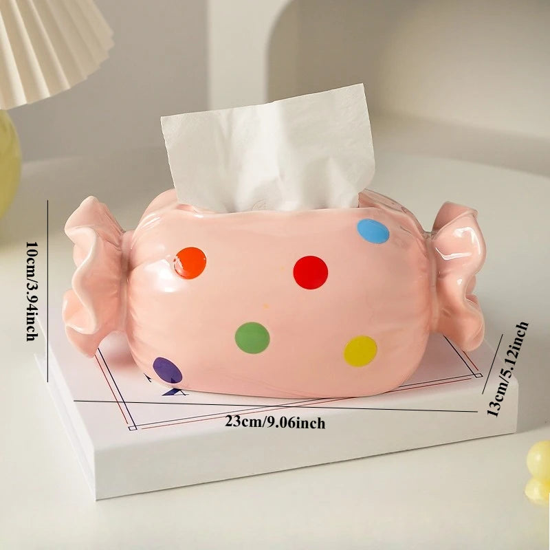 Candy Ceramic Tissue Box