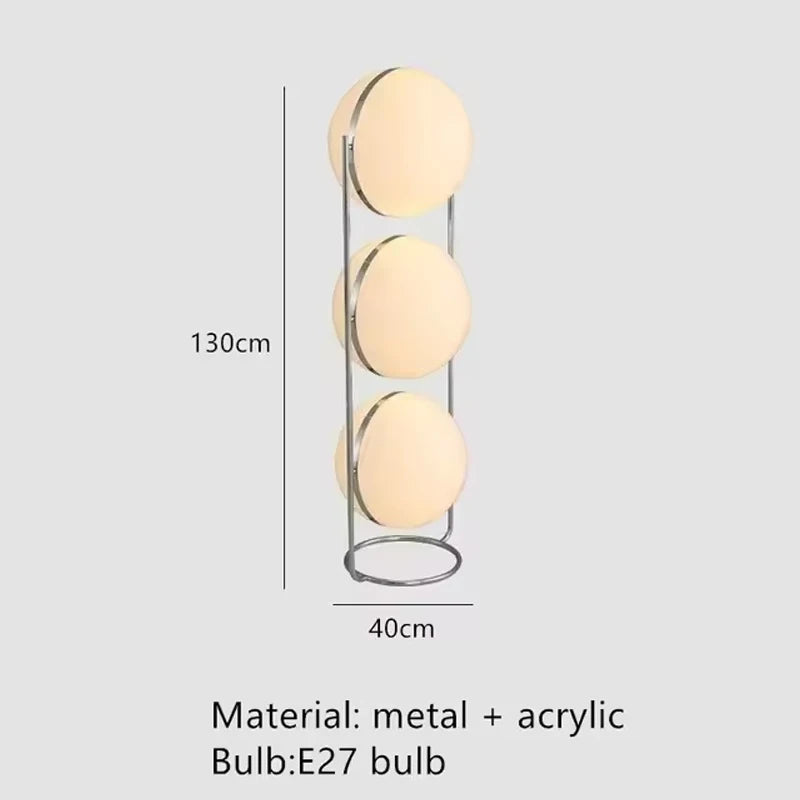 Modern Chrome Ball Floor Lamp