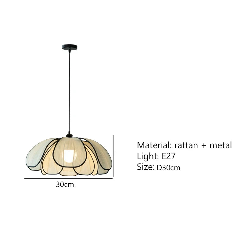 Nordic Petal Wabi-Sabi Pendant Light