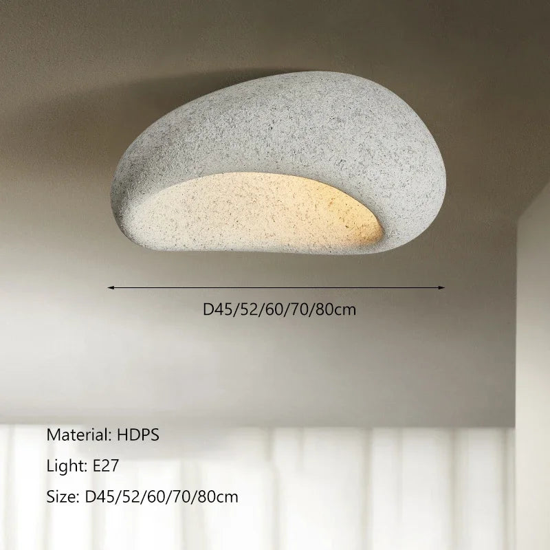 Nordic Cream Wabi-Sabi Ceiling Lamp