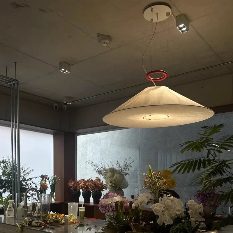 Nordic Wabi-Sabi Paper Pendant Light