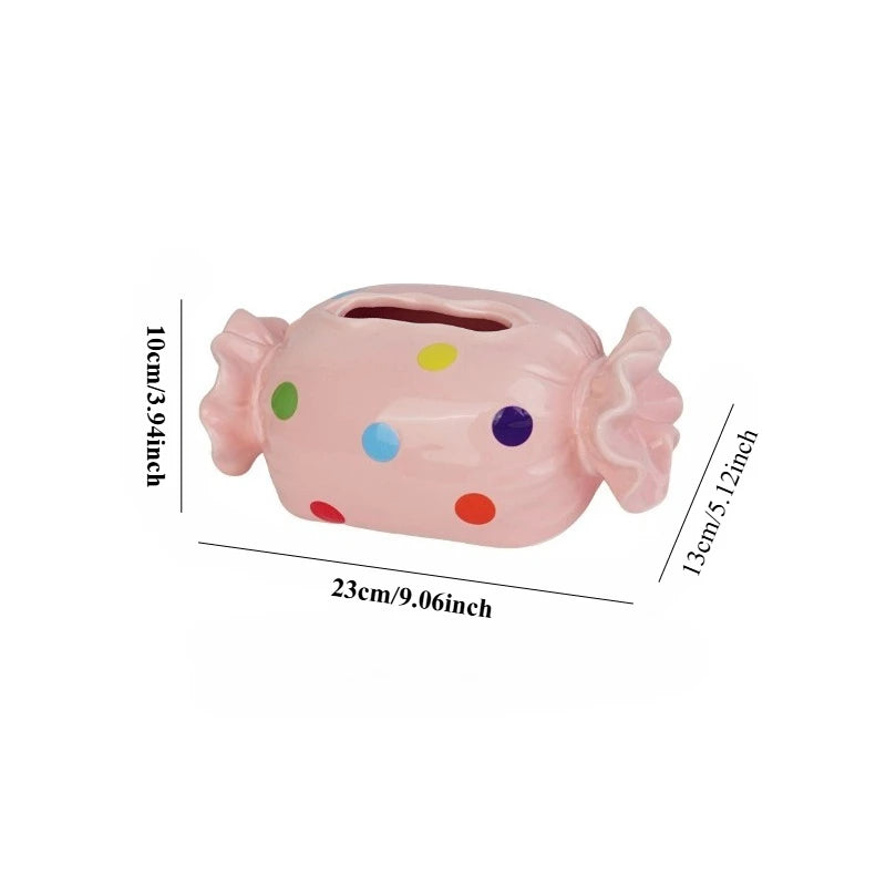 Candy Ceramic Tissue Box