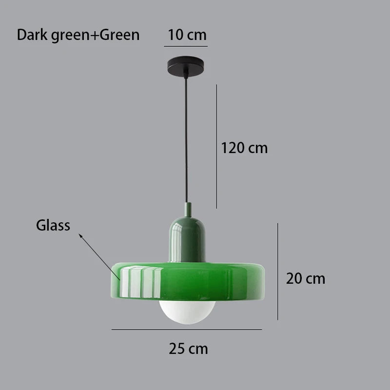 Nordic Retro Glass Pendant Light