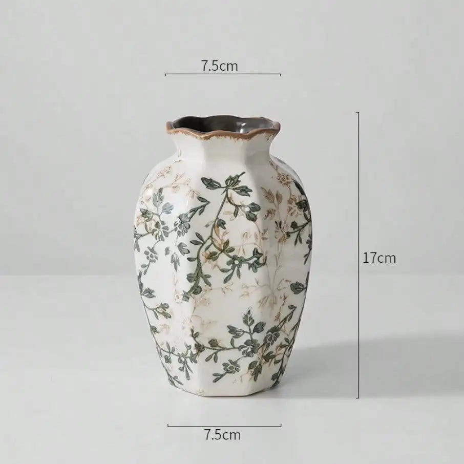 Ice Cracked Ceramic Vase