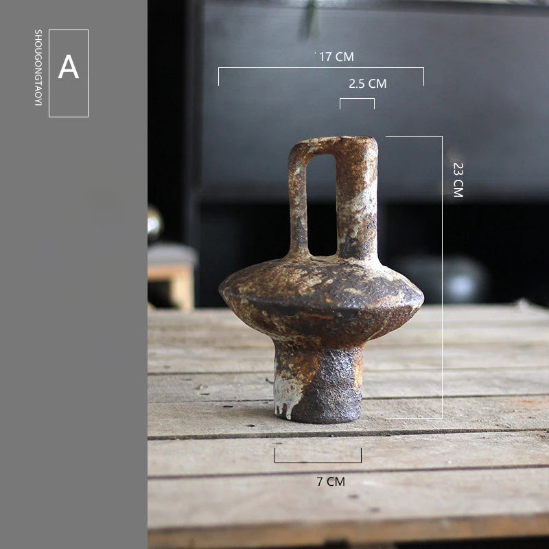Retro Rustic Ceramic Vase