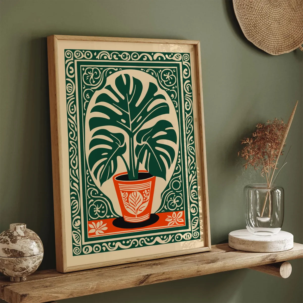 Bohemian Monstera Wall Art