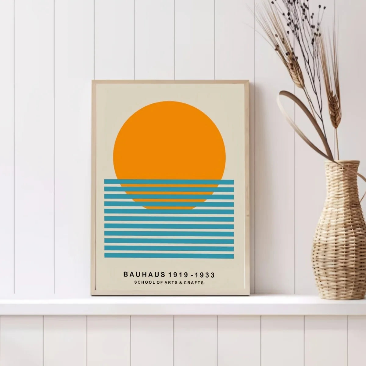 Mid-Century Sun Canvas Art